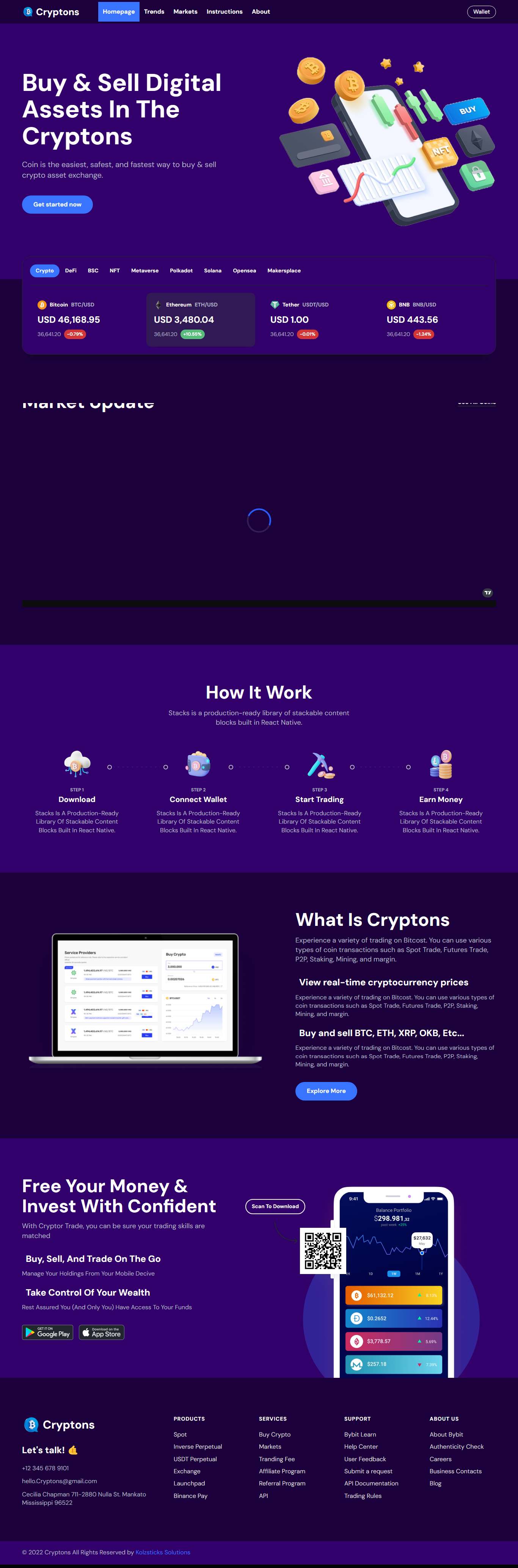 Live Cryptocurrency Tracking Website (Cryptex) thumbnail