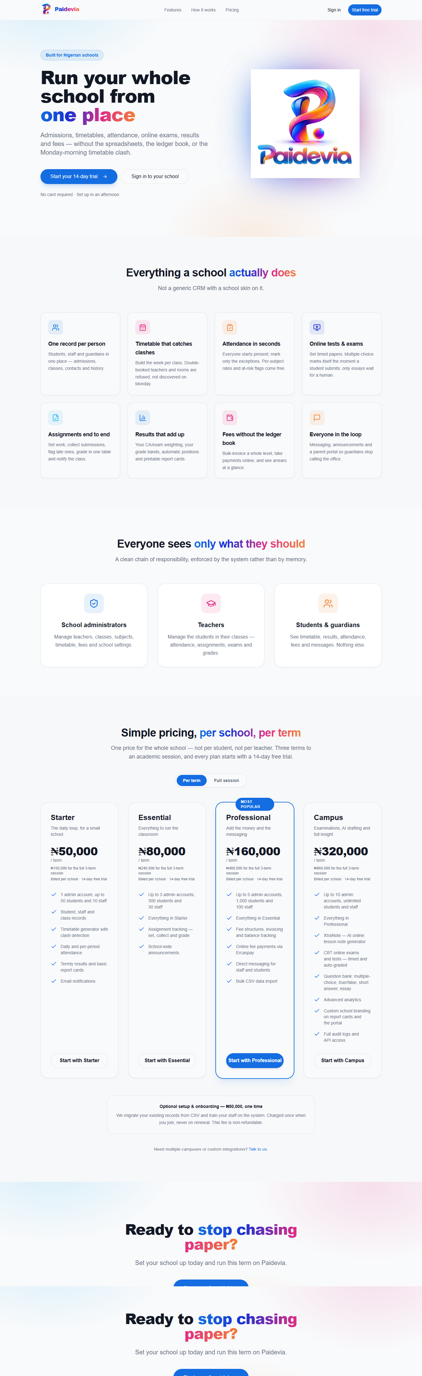 Paidevia — School Management Platform thumbnail